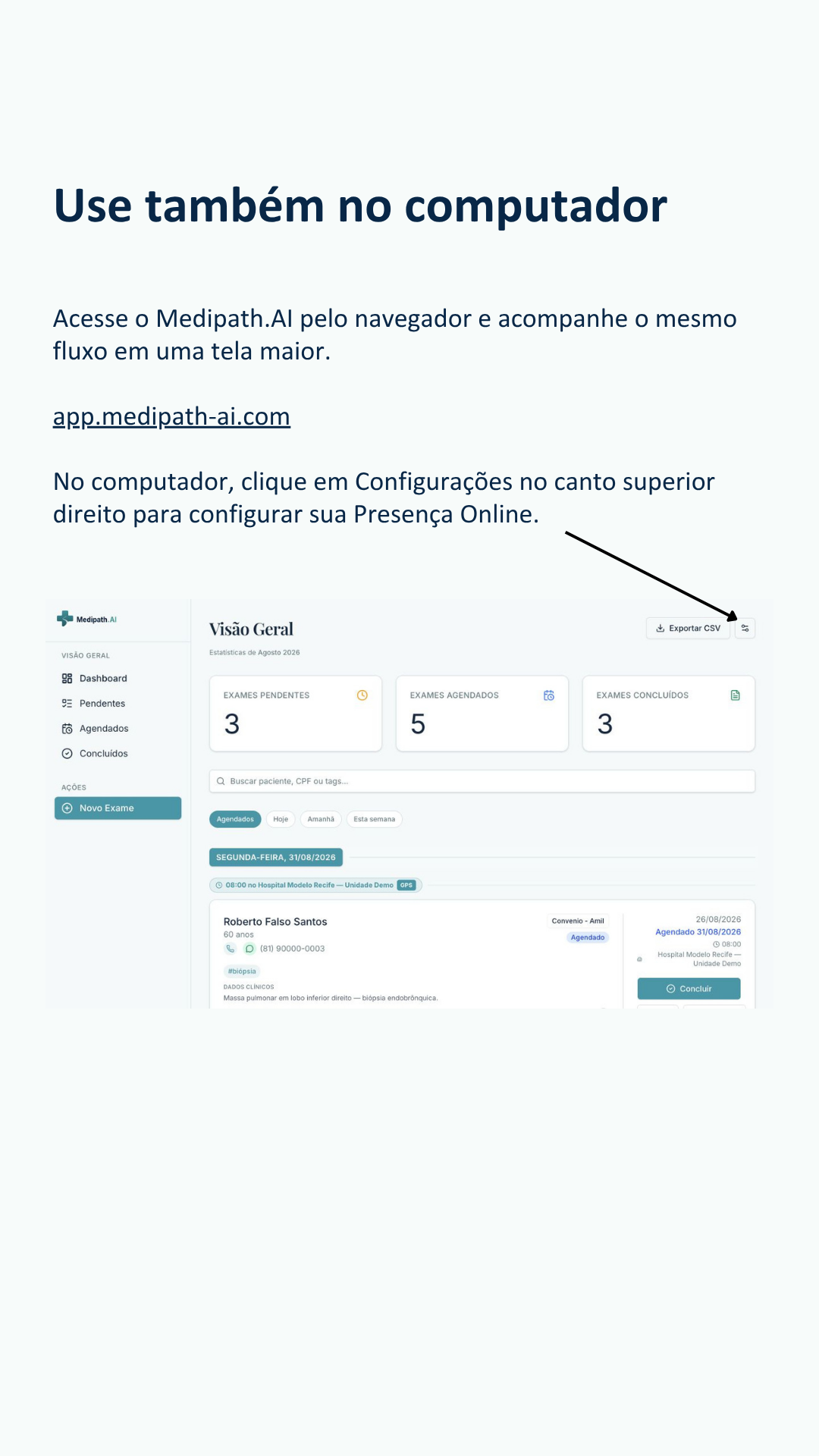 Guia rápido Medipath.AI — página 10 de 14