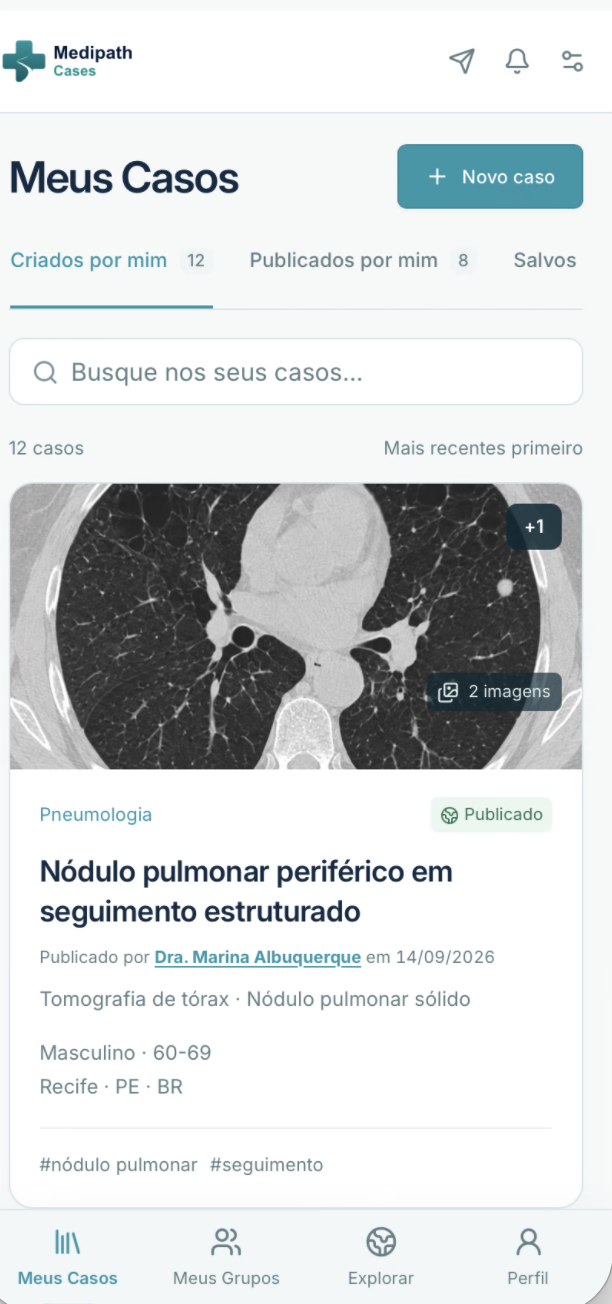 Meus Casos: biblioteca pessoal de casos clínicos